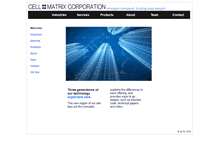 Tablet Screenshot of cellmatrix.com